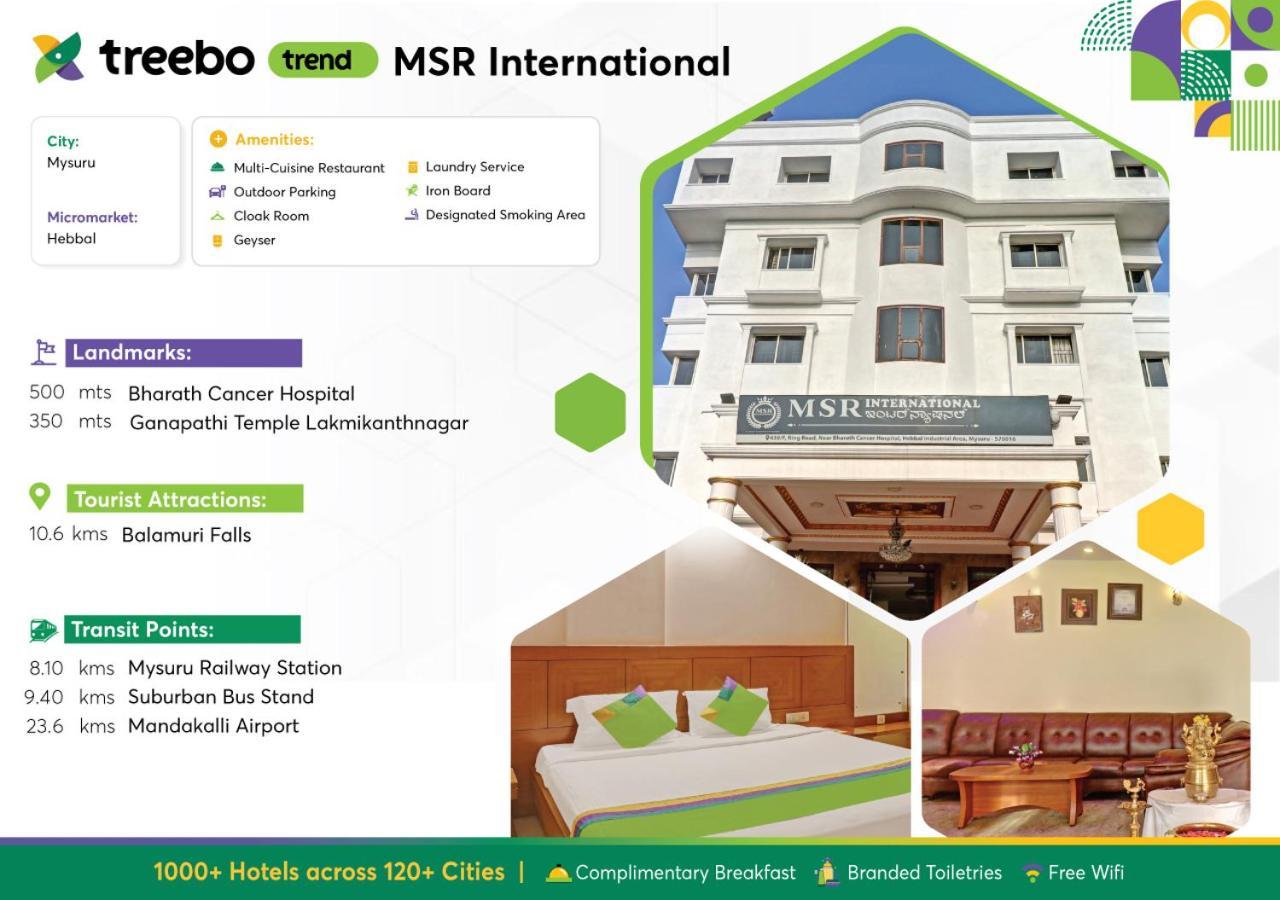 Treebo Trend Msr International - Hebbal Hotel Maiçor Exterior foto